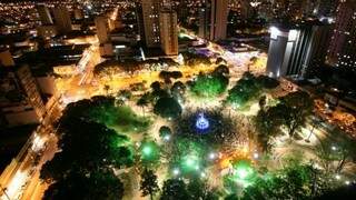 Praça Ary Coelho é um dos espaços que serão reabertos. (Foto: Divulgação)