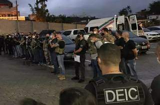 Operação foi defagrada hoje pela Polícia Civil de Santa Catarina. (Foto: Divulgação/PCSC)