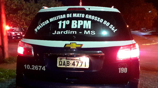 Viatura do 11º Batalhão de Polícia Militar de Jardim (Foto: O Pantaneiro)