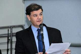 Vinicius Siqueira em sessão da Câmara Municipal (Foto: Izaias Medeiros/CMCG/Arquivo)