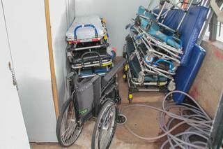 Macas deixadas por ambulâncias do interior são usadas para substituir às do Samu. (Foto: Marcos Maluf)