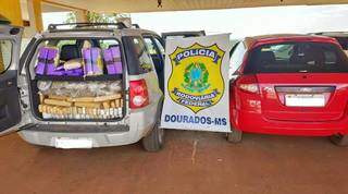 Quadrilha &eacute; presa com ve&iacute;culo abarrotado de maconha e coca&iacute;na na fronteira 