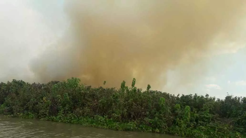 Com aumento de focos de incêndio na Serra do Amolar, combate recebe reforço