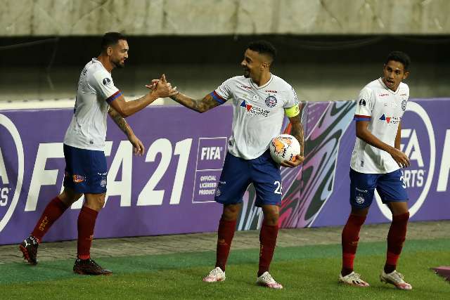 Bahia faz 1&ordm; tempo impec&aacute;vel, goleia Melgar e avan&ccedil;a &agrave;s oitavas da Sul-Americana