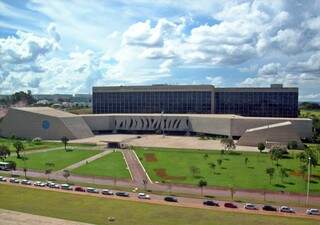 Imagem aérea do prédio do STJ. (Foto: Divulgação)