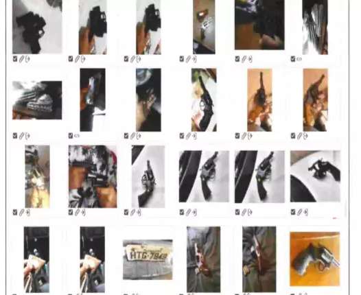 Preso na Omert&agrave; ostentava armas e dinheiro em celular com mais de 80 mil imagens
