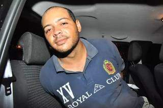 Robson Vander Lan quando foi preso em 2011. (Foto: João Garrigó/Arquivo Campo Grande News)