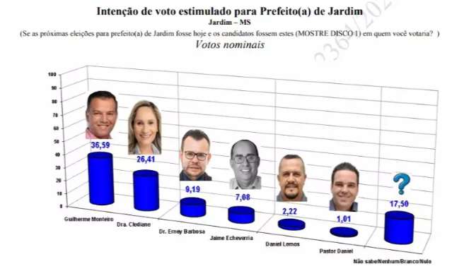 Pesquisa  indica reelei&ccedil;&atilde;o do prefeito de Jardim no domingo