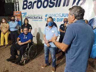 Com 61 anos, Creusimar Barbosa (de cadeira de rodas) é o segundo mais velho entre os eleitos (Foto: Divulgação)