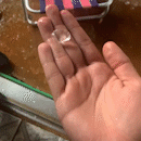 Chuva rápida no Oliveira 3 e Caiçara chegou até com granizo