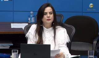 Deputada Mara Caseiro (PSDB), durante posse na Assembleia (Foto: Reprodução - Facebook)