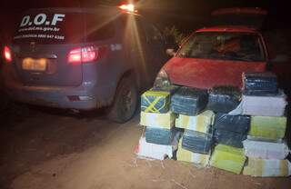 Dois s&atilde;o presos com mais de 300 kg de maconha em matagal