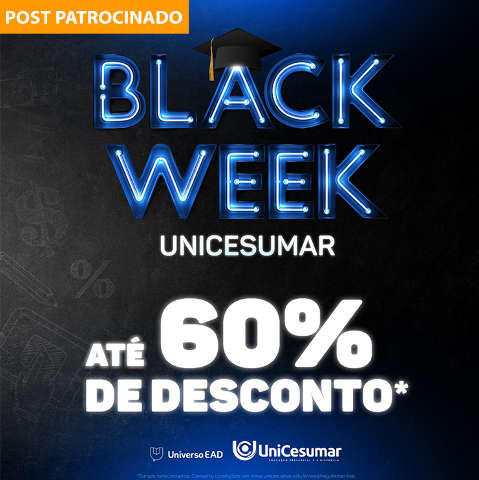 Black Week do Ensino Superior dá até 60% de desconto na graduação