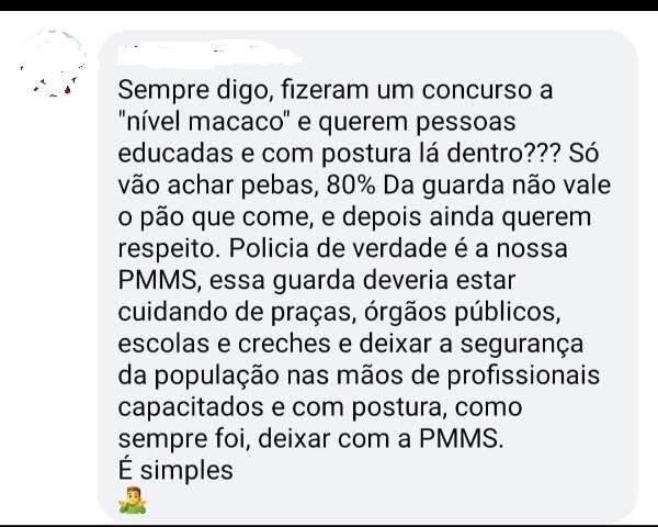 Guarda denuncia internauta que chamou agentes de &quot;macacos&quot;