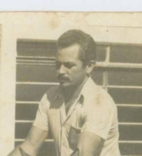Manoel da Baleia na época em que era motorista (Foto: Arquivo Pessoal)