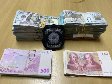 PF confisca quase meio milhão em dólares, euros e libras por fraudes no Detran