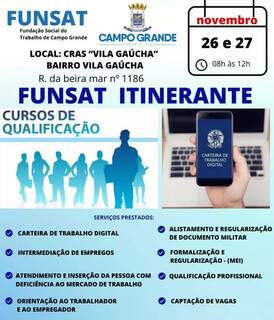 Jardim Tarumã recebe ação Funsat Itinerante com diversos serviços gratuitos Jardim Tarumã recebe ação Funsat Itinerante com diversos serviços gratuitos