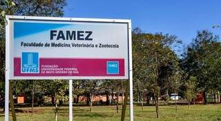 Famez tem próprio protocolo de biossegurança e resolveu suspender aulas. (Foto: Divulgação/UFMS)