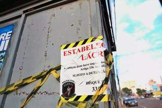 Banca de jogo lacrada no dia da Operação Black Cat, deflagrada pelo Garras em setembro (Foto: Paulo Francis/Arquivo)