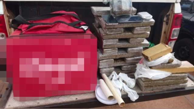 Motoentregador &eacute; preso fazendo &ldquo;delivery&rdquo; de maconha na Capital
