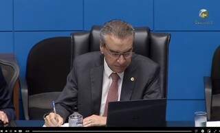 Presidente da Assembleia, Paulo Corrêa (PSDB), durante sessão (Foto: Reprodução - Facebook)