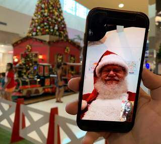 Neste Natal, Papai Noel tem até número de WhatsApp (Foto: Divulgação/Norte Sul Plaza)
