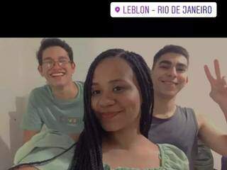 Postagem falsa dos três no Rio de Janeiro (Foto: Reprodução/TikTok)