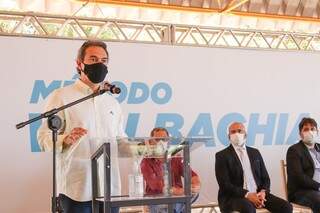 Marquinhos Trad, prefeito da Capital, durante evento na manhã desta quinta-feira (Foto: Divulgação)