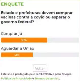 Maioria defende que Estado e prefeituras j&aacute; devem comprar vacinas