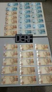 Dinheiro encontrado na casa do suspeito (Divulgação/PC)