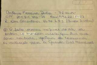 Guardas municipais compram cesta b&aacute;sica para idoso que teve a casa furtada