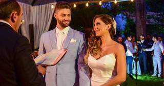 Munhoz e Rhayssa durante o casamento no final de 2019 (Foto: Reprodução/Instagram)