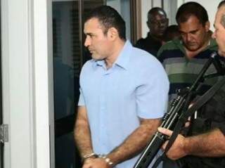 José Freires, quando foi preso em Campo Grande por morte de delegado (Foto: Arquivo)