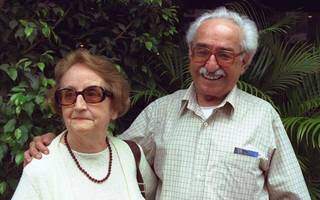 Stella e o grande amor, Manoel de Barros, com quem viveu 64 anos (Foto: Arquivo Pessoal)