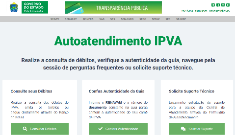 Carnês do IPVA 2021 estão disponíveis online para impressão de 2ª via
