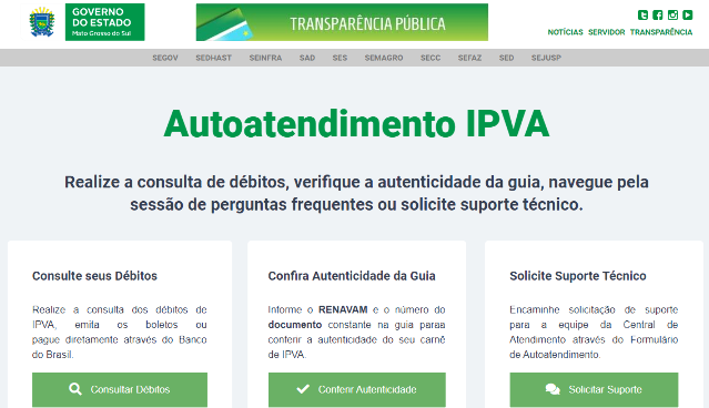 Carn&ecirc;s do IPVA 2021 est&atilde;o dispon&iacute;veis online para impress&atilde;o de 2&ordf; via