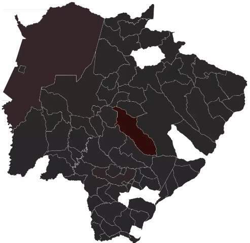 Mapa interativo: s&oacute; 7 cidades de MS n&atilde;o registraram mortes