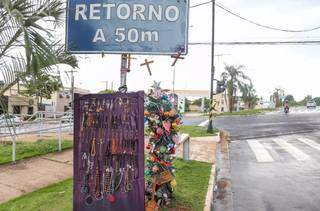 Local fica no cruzamento da avenida Noroeste com a rua Antonio Maria Coelho, na Orla Morena (Foto: Paulo Francis)