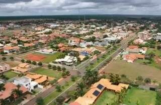 Vista área de Chapadão do Sul, cidade distante 321 quilômetros de Campo Grande (Foto: Assessoria/ Prefeitura) 