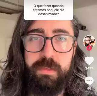 Em plena pandemia foi quando Renisson resolveu começar a fazer os vídeos para o TikTok (Foto: Reprodução/TikTok)