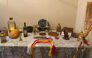Acessórios utilizados no ritual  (Foto: Arquivo Pessoal)
