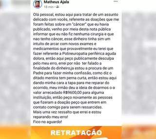 Campanha arrecada R$ 9,6 mil para tratar c&acirc;ncer que n&atilde;o existia