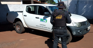 Dois são presos com caminhonete furtada de pátio da Iagro Dois são presos com caminhonete furtada de pátio da Iagro