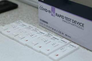 Testes de covid utilizados para identificar doença (Foto: Kísie Ainoã/Arquivo)