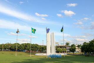 Monumento localizado no campus da UFMS, em Campo Grande (Foto: Paulo Francis/Arquivo)