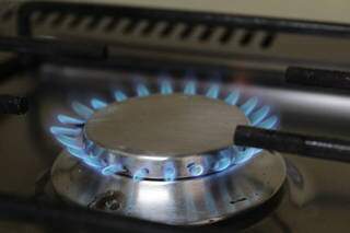 Chama de um fogão a gás, produto que a partir de amanhã ficará 6% mais caro. (Foto: Kisie Ainoã) 