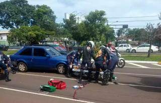 Morre idoso que &quot;voou&quot; de motocicleta em acidente na Afonso Pena