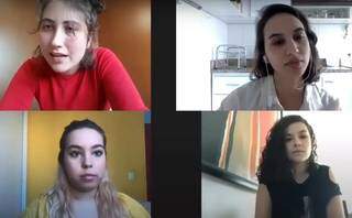 As quatro meninas reunidas no vídeo do projeto (Foto: Reprodução/YouTube)