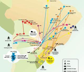 Mapa revela os &#39;caminhos&#39; do contrabando de agrotóxico no Brasil (Foto: Reprodução/Idesf)