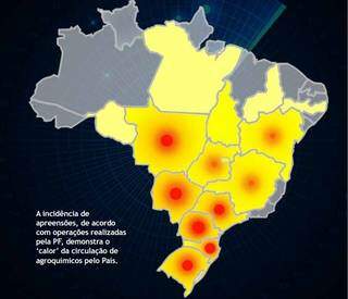 Mapa de incidência demonstra que problema é nacional e vai além das dividas sul-mato-grossenses, exigindo esforço conjunto em tal combate (Foto: Reprodução/Idesf)